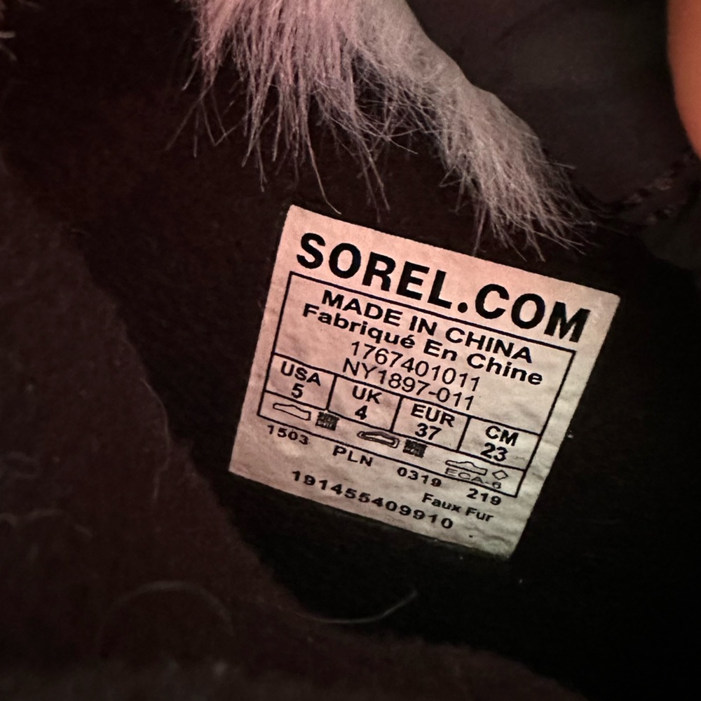 Sorel Youth Whitney Ii Short Lace Wp Winter Boot -  Size 5 - Picture 6 of 7
